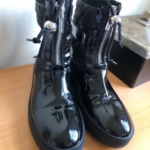 AQUATALIA KALI WINTER PATENT LEATHER BOOTS ITALY